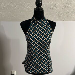 Lipslide halter-neck blouse
